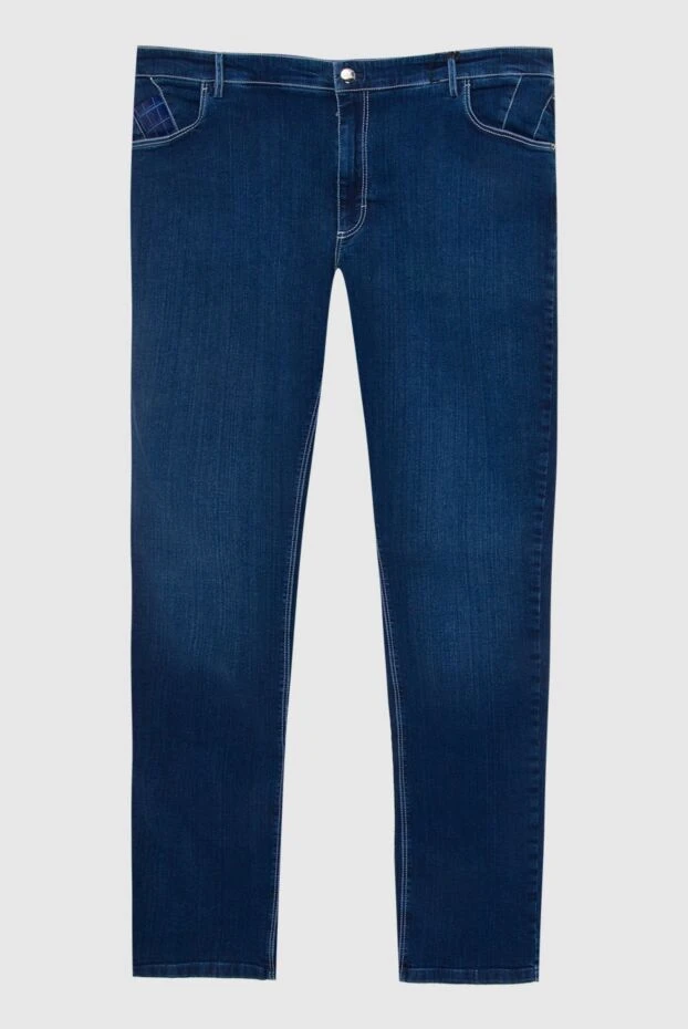 Zilli man blue cotton jeans for men купить с ценами и фото 167287 - photo 1