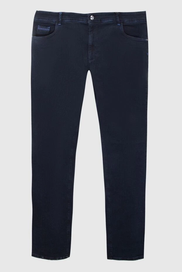 Zilli man blue cotton jeans for men купить с ценами и фото 167289 - photo 1