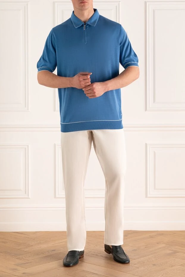 Zilli man beige cotton trousers for men купить с ценами и фото 167294 - photo 2