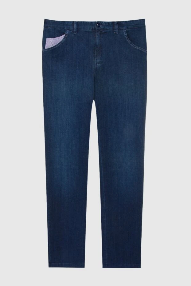 Zilli man blue cotton jeans for men купить с ценами и фото 167296 - photo 1