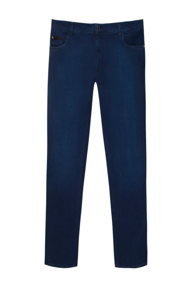 Zilli man blue cotton jeans for men купить с ценами и фото 167297 - photo 1