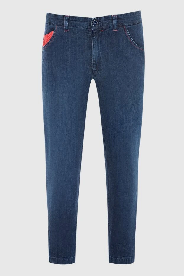 Zilli man blue cotton jeans for men купить с ценами и фото 167307 - photo 1