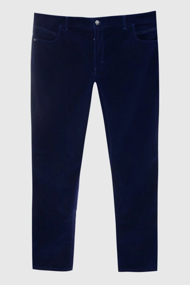 Zilli man blue cotton jeans for men купить с ценами и фото 167313 - photo 1