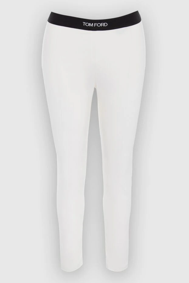 Tom Ford woman white cotton trousers for women купить с ценами и фото 167324 - photo 1