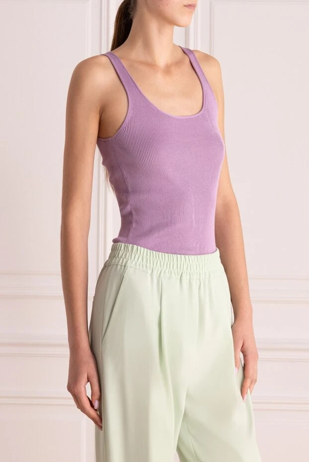 Tom Ford әйелдерге арналған күлгін кашемирден және жібектен жасалған топки 167328 - фото 3