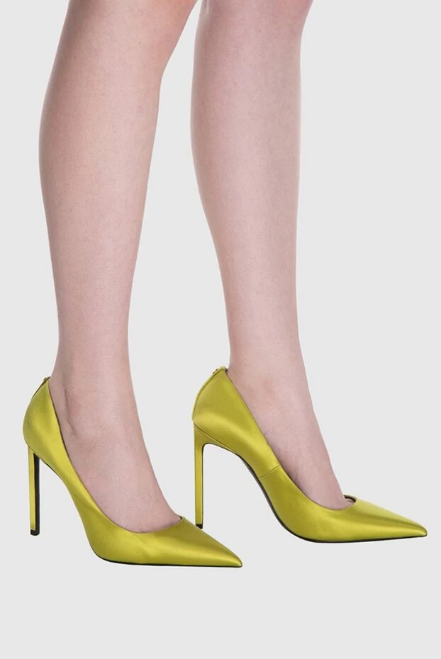 Tom Ford woman yellow leather and satin shoes for women купить с ценами и фото 167343 - photo 2