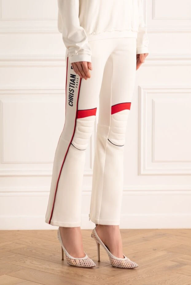 Dior women's pants with red stripes white 167354 - photo 3
