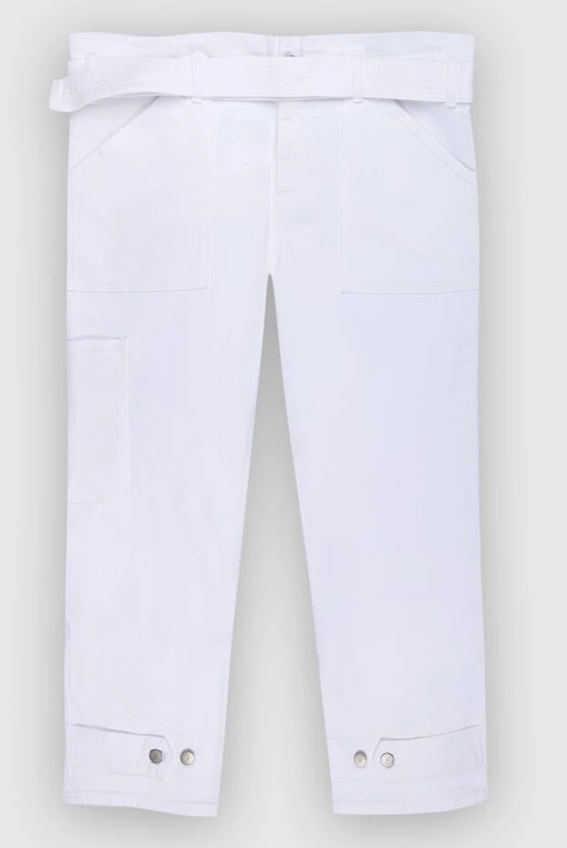 P.A.R.O.S.H. woman white cotton trousers for women купить с ценами и фото 167379 - photo 1