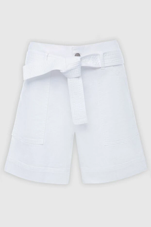 P.A.R.O.S.H. woman white cotton shorts for women купить с ценами и фото 167387 - photo 1