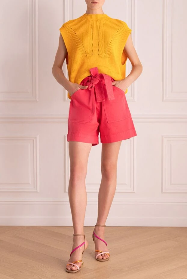 P.A.R.O.S.H. woman pink cotton shorts for women купить с ценами и фото 167388 - photo 2