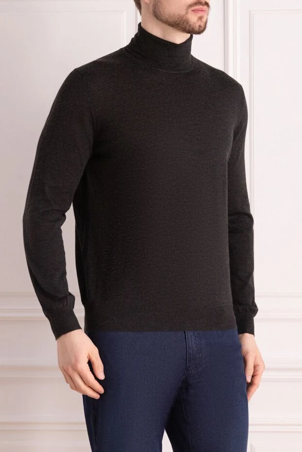 Zilli man black cashmere and silk jumper for men 150625 - photo 3