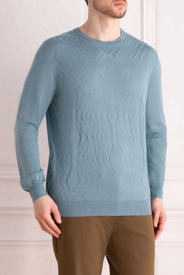 Zilli жібек пен кашемирден жоғары гауһар таспен тоқылған тегіс секіргіш
 167524 - фото 3