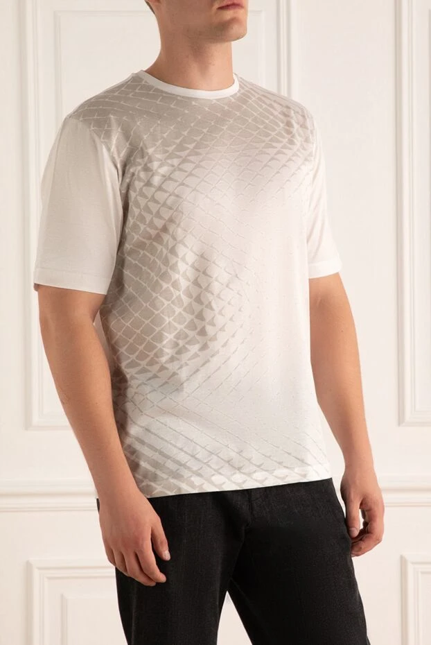 Zilli футболка с утонченным монохромным орнаментом и мягкой посадкой

 167559 - фото 3