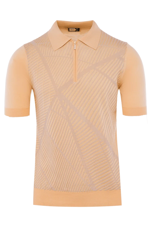 Zilli man cotton and silk polo orange for men купить с ценами и фото 167565 - photo 1