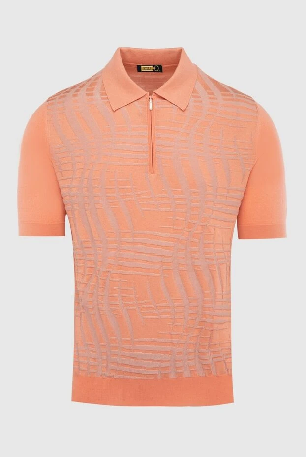 Zilli man cotton and silk polo orange for men купить с ценами и фото 167566 - photo 1