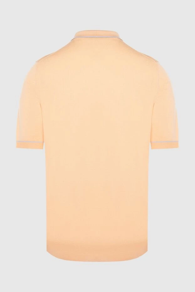 Zilli man cotton and silk polo orange for men купить с ценами и фото 167568 - photo 2