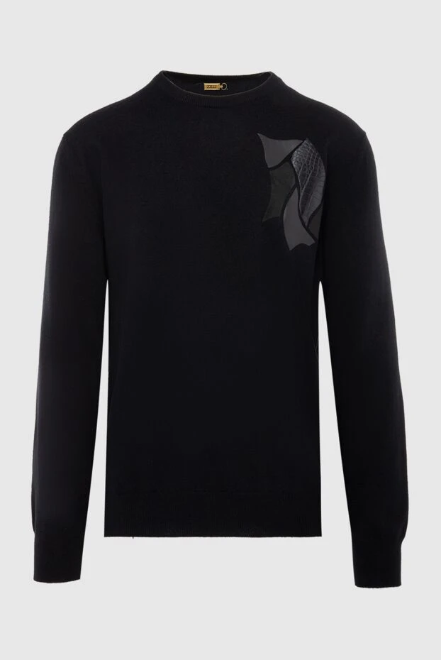 Zilli man cashmere jumper black for men купить с ценами и фото 167607 - photo 1