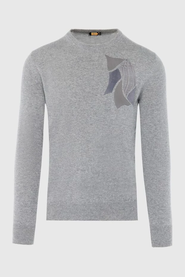 Zilli man cashmere jumper gray for men купить с ценами и фото 167608 - photo 1