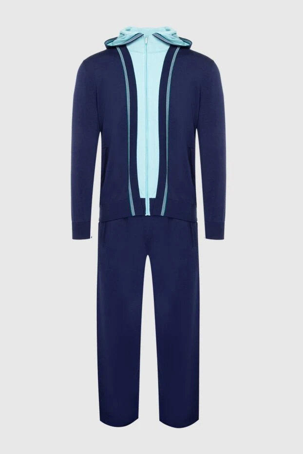 Zilli man men's sports suit made of cotton and silk, blue купить с ценами и фото 167682 - photo 1