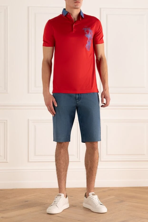 Zilli man cotton polo red for men купить с ценами и фото 167687 - photo 2