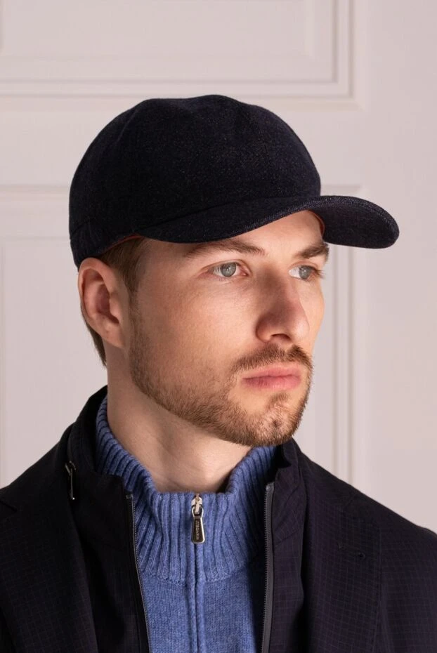 Loro Piana man fleece and cashmere cap gray for men купить с ценами и фото 167728 - photo 2