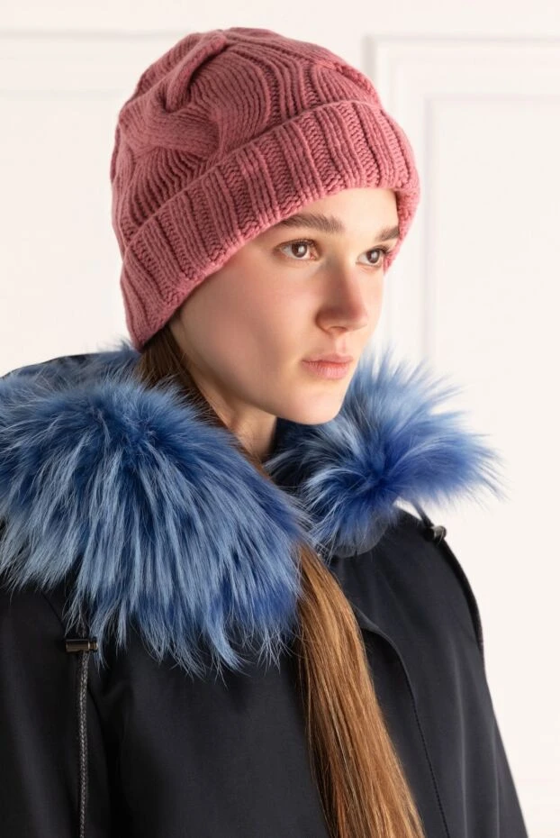 Loro Piana woman pink cashmere hat for women купить с ценами и фото 167730 - photo 2