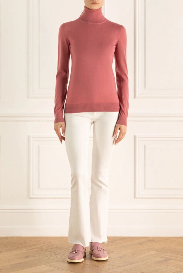 Loro Piana woman pink cashmere golf for women купить с ценами и фото 167734 - photo 2