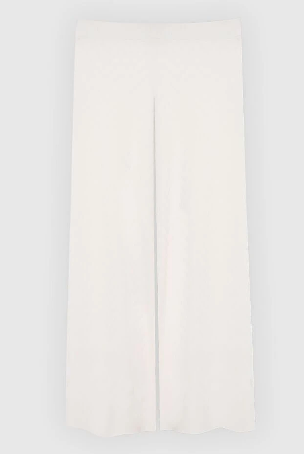 D.Exterior woman white viscose and polyester trousers for women купить с ценами и фото 167783 - photo 1