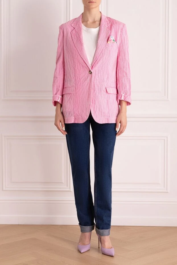 Forte dei Marmi Couture woman women's pink jacket купить с ценами и фото 167807 - photo 2