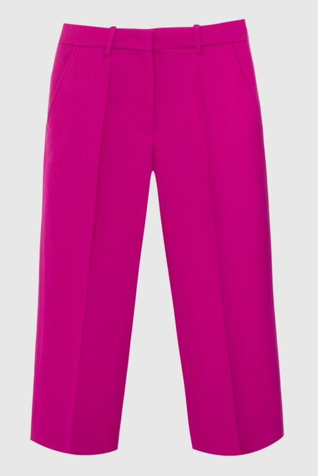 Valentino woman pink woolen trousers for women купить с ценами и фото 167840 - photo 1