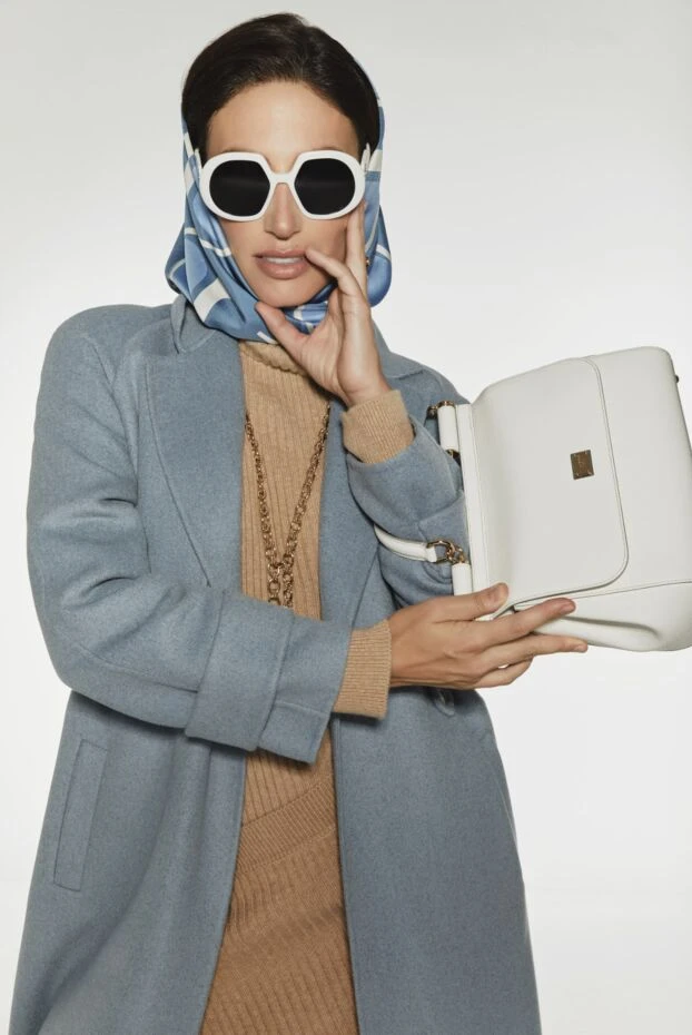 Dior women's white round sunglasses with logo on the arms 167859 - photo 3