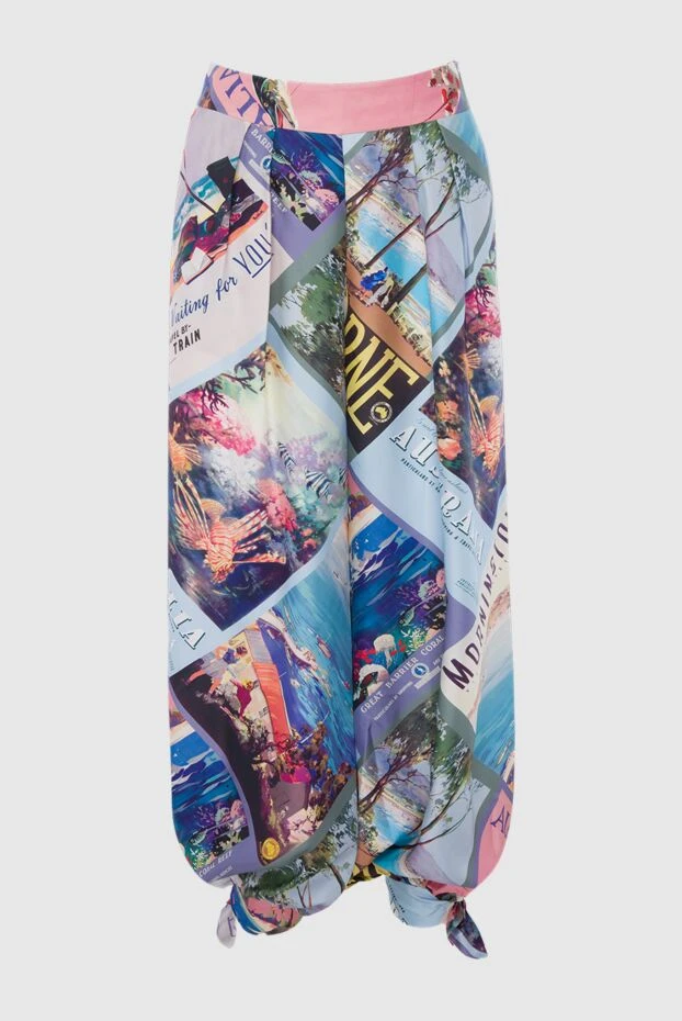 Әйелдердің көк жібек шалбары - фото 1