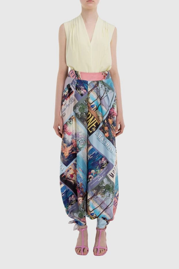 Zimmermann брюки из шелка голубые женские 167926 - фото 2