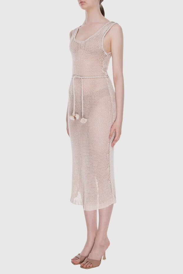 Zimmermann вязаное прозрачное платье миди без рукавов из хлопка 167928 - фото 3