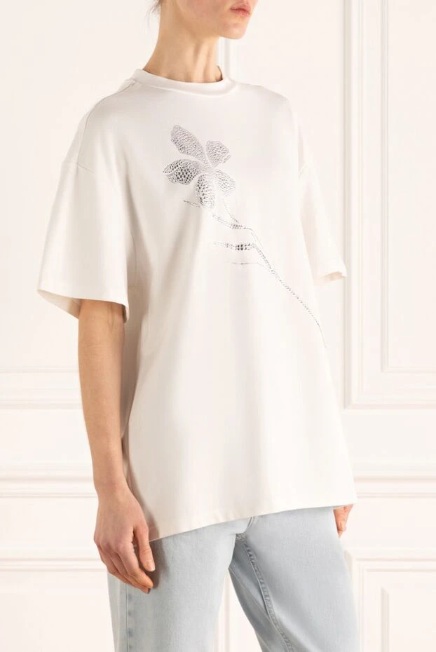 David Koma t-shirt made of polyamide and elastane white for women 167958 - photo 3