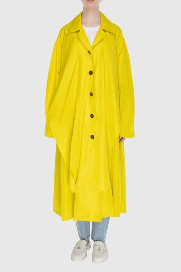 Erika Cavallini woman women's yellow polyester raincoat купить с ценами и фото 167967 - photo 2