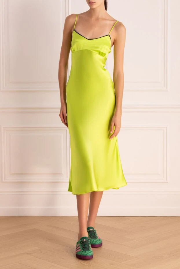 Erika Cavallini woman green viscose dress for women купить с ценами и фото 167969 - photo 2