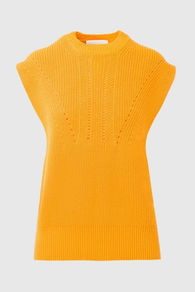 Erika Cavallini woman yellow cotton jumper for women купить с ценами и фото 167982 - photo 1