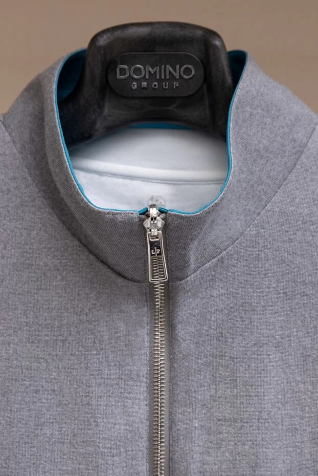 Loro Piana голубой двусторонний жилет из комбинации микрофибры wind и трикотажной шерсти wish мужской 167988 - фото 2