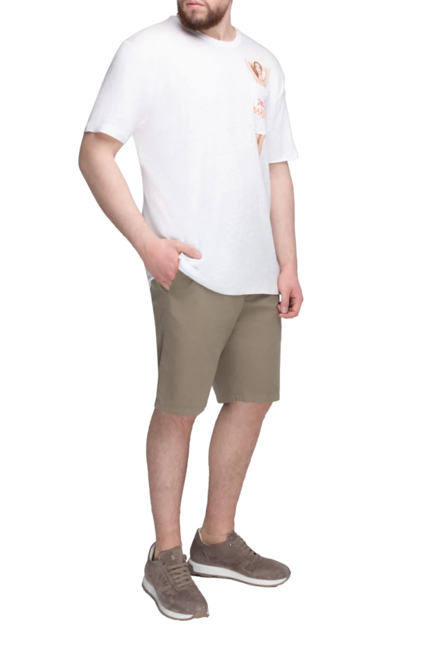 Loro Piana man beige cotton and elastane shorts for men купить с ценами и фото 167993 - photo 2