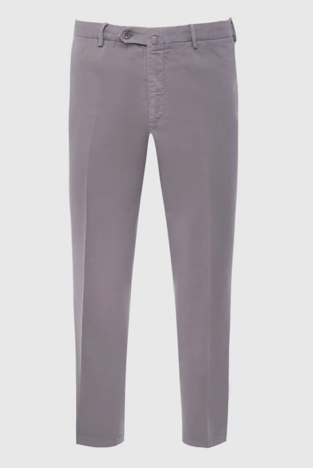 Loro Piana man men's gray cotton and elastane trousers купить с ценами и фото 167995 - photo 1