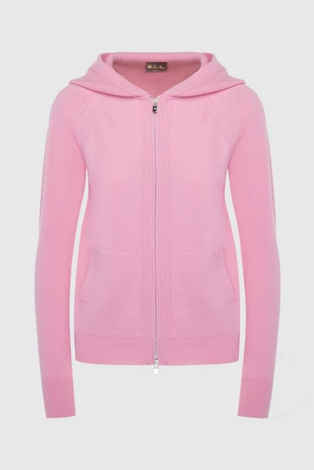 Loro Piana woman pink cashmere hoodie for women купить с ценами и фото 167999 - photo 1