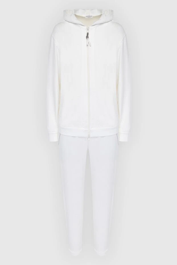 Костюм из хлопкового трикотажа с капюшоном и манжетами
- фото 1
