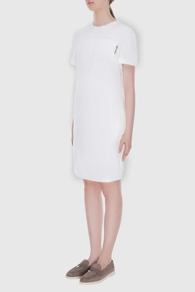 Brunello Cucinelli cotton dress with short sleeves and a patch pocket
 168013 - photo 3