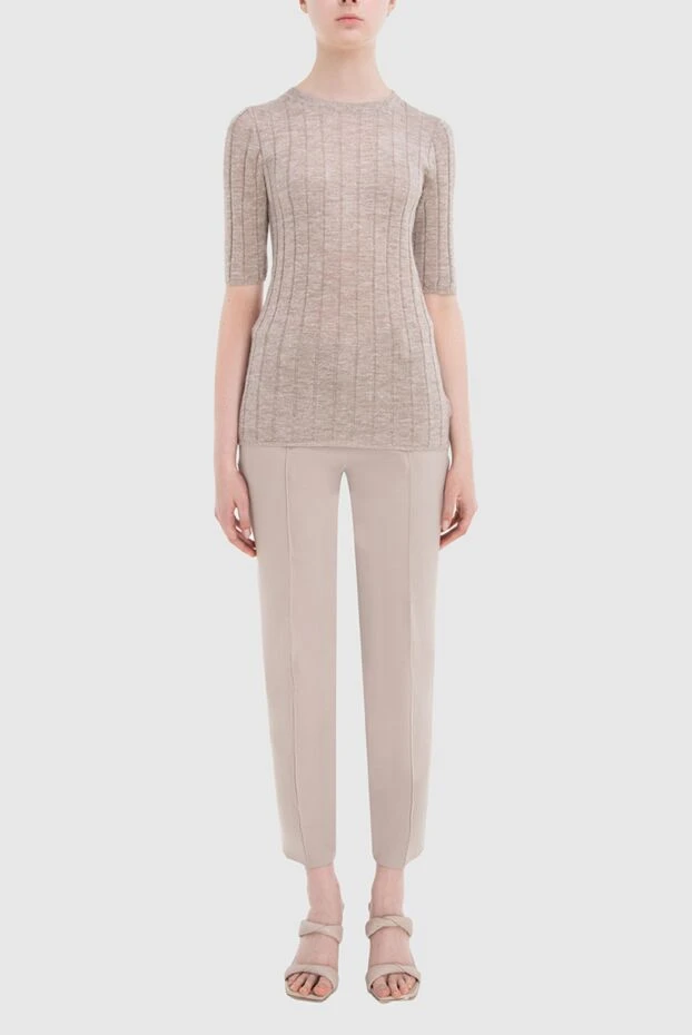 Brunello Cucinelli ribbed jumper with lurex and short sleeves 168024 - photo 3