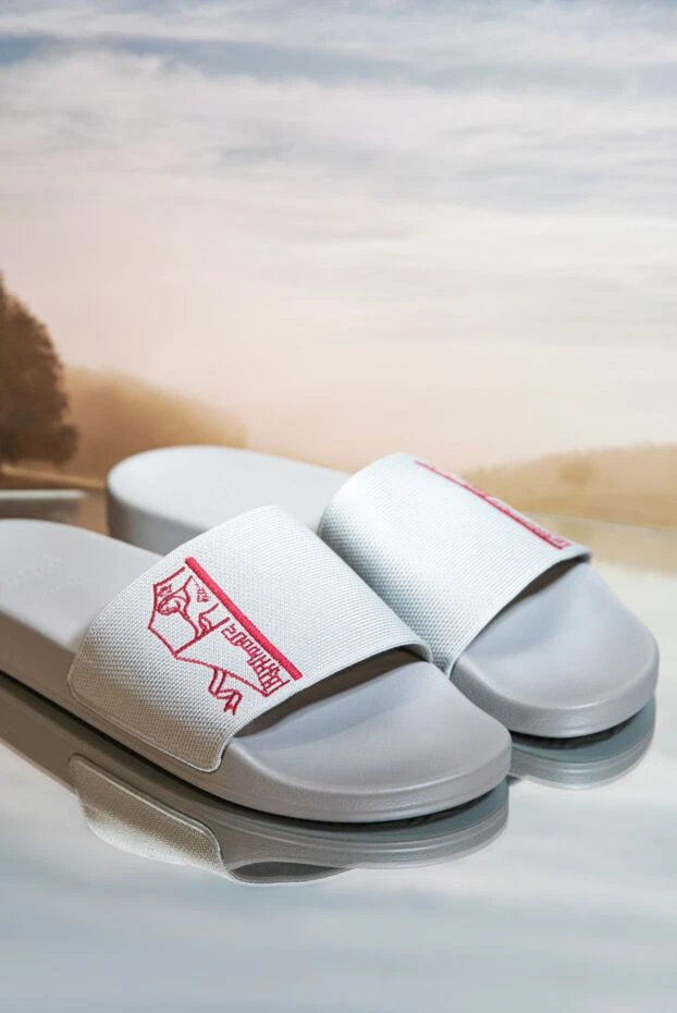 Gray nylon slippers for men - photo 2