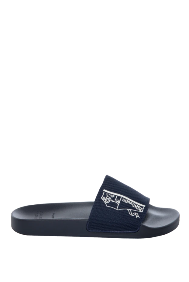 Шлепанцы из нейлона синие мужские - фото 1