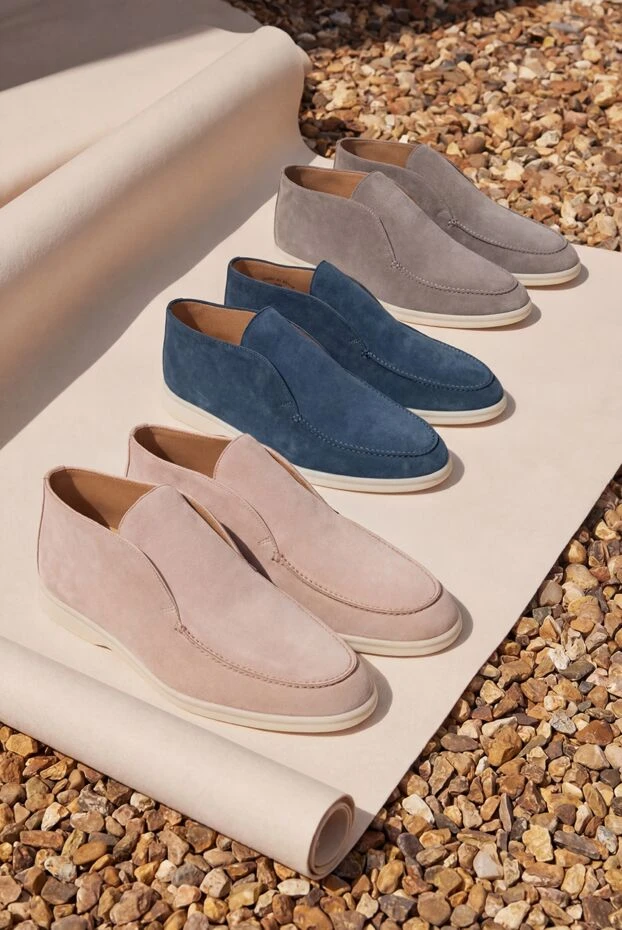 Loro Piana men's nubuck slip-on loafers

 168040 - photo 3