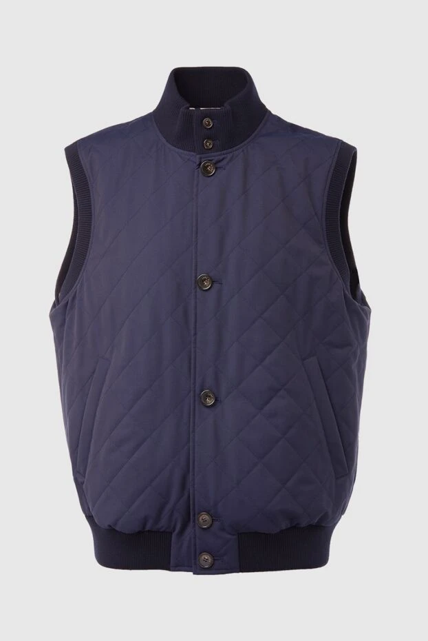 Loro Piana man polyester vest blue for men купить с ценами и фото 168041 - photo 1