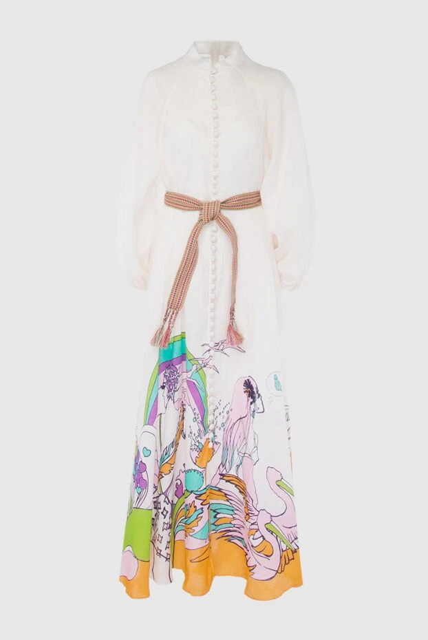 Zimmermann льняное платье макси с принтом и поясом
168046 - фото 1